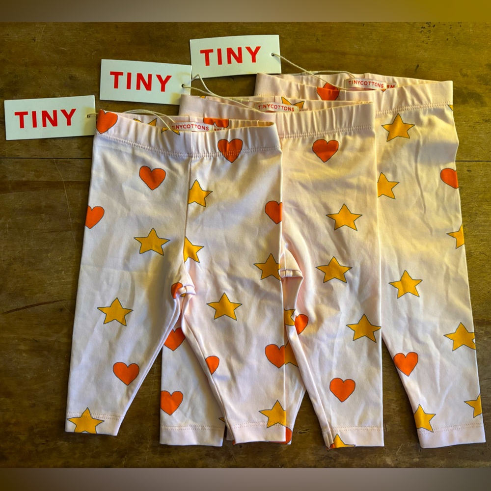 Tiny Cottons hearts and stars leggings NWT